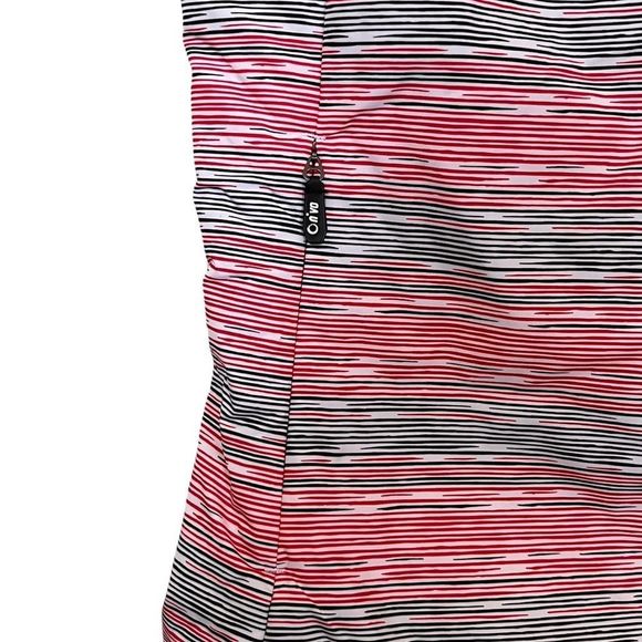 Nivo  Womens Sz S Striped Golf Vest Full ZIP Side Pockets - Picture 3 of 8